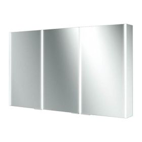 HIB Xenon 120 LED Illuminated Aluminium Mirrored Cabinet - 46300
