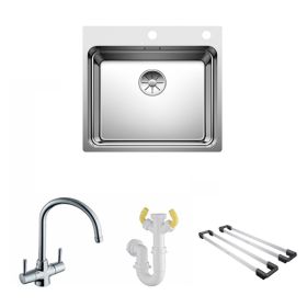 Blanco Etagon 500-IF/A Stainless Steel Sink & Blanco Tap with Waste