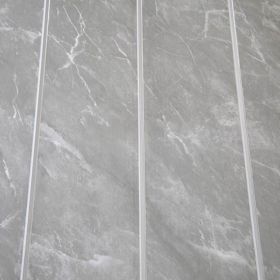 Premier PVC Ceiling / Wall Panel - Dark Grey Marble Silver