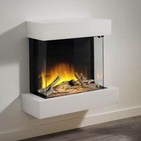 Flamerite Iona 600 Wall Mounted 3 Sided  Electric Fires