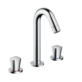 Hansgrohe Logis 3 Hole Basin Mixer Tap with Pop-up Waste