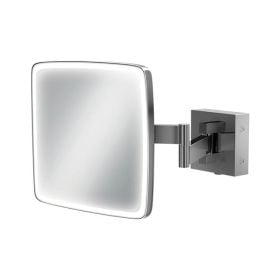 HIB Eclipse Square LED Magnifying Bathroom Mirror