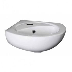 Nuie Corner Wall Hung Basin White 449mm