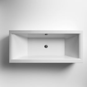 Nuie Asselby Square Acrylic Bath - 1800 x 800mm