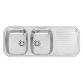 Reginox Comfort Regent30-lux Inset 2 Bowl Kitchen Sink