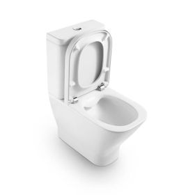 Roca The Gap Rimless Close-coupled WC Toilet and Dual Outlet