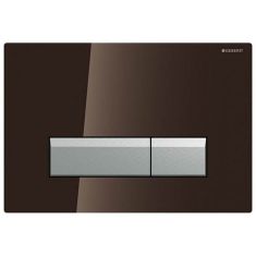 Geberit Sigma 40 Dual Flush Plate & Integrated Odour Extraction Umber Glass