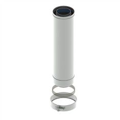 DRU Ø150/100 Concentric Flue Material Pipe 1000mm - Aluminium