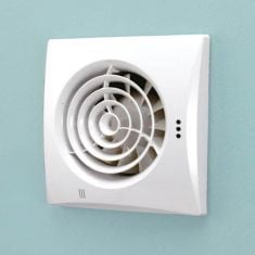 HIB Hush Wall Mounted Fan with Timer and Humidity Sensor White - 31600
