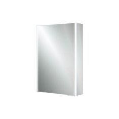 HIB Xenon 50 LED Illuminated Aluminium Mirrored Cabinet
