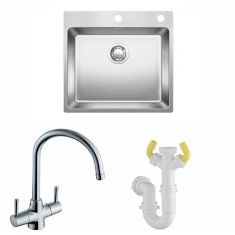 Blanco Andano 500-IF/A Stainless Steel Sink & Blanco Tap with Waste
