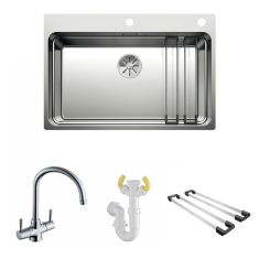 Blanco Etagon 700-IF/A Stainless Steel Sink & Blanco Tap with Waste