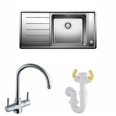 Blanco Andano XL 6 S-IF Stainless Steel Sink & Blanco Tap with Waste