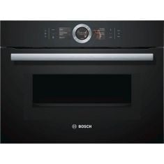 Bosch Serie 8 Compact Oven with Microwave Black CMG656BB6B
