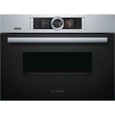 Bosch Serie 8 Compact Oven with Microwave Brushed Steel CMG656BS6B