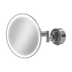 HIB Eclipse Round LED illuminated Magnifying Bathroom Mirror