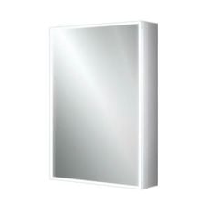 HIB Qubic 50 Single Door LED Mirror Cabinet