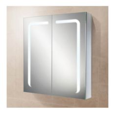HIB Stratus 60 Double Door LED Demisting Mirror Cabinet