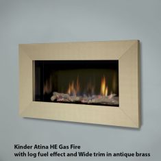 Kinder Atina High Efficiency Wall Mounted Conventional Flue Gas Fire