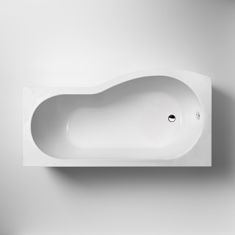 Nuie Square B Shaped Shower Bath 1500 x 900mm