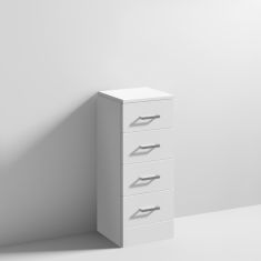 Nuie Mayford White 4 Drawers Unit - W300 x  D330mm
