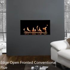 Gazco Studio 1 Edge Open Fronted Conventional Flue Gas Fire