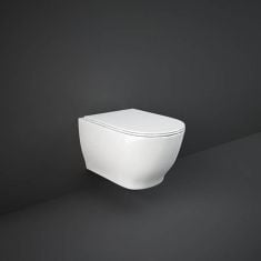 RAK Moon Rimless Wall Hung Toilet 560mm Projection - Soft Close Seat