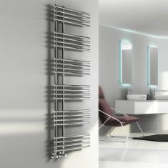 Reina Elisa Vertical Designer Towel Radiator - Steel 