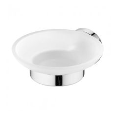 Ideal Standard IOM Frosted Glass Soap Dish and Holder Chrome - A9122AA
