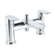 Vitra X Line 2 Holes Wall Mounted Bath / Shower Mixer Tap - Hand Shower