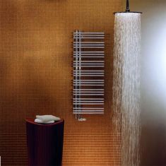 Zehnder Yucca Asymmetrical Single Designer Towel Rail Chrome 872 x 478mm