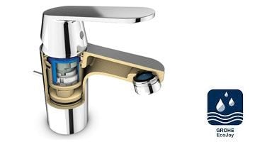 GROHE EcoJoy® with water-saving function for reduced consumption
