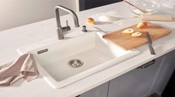 Make your kitchen brilliantly reliable with Blanco Ceramic Sink!