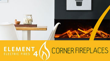 Element4 Corner Electric Fireplace Collection