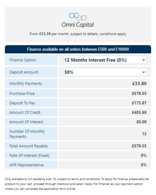 Omni Capital Finance Table