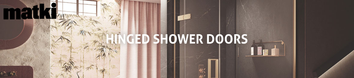 Matki hinged shower door